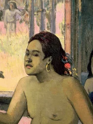 Eiaha Ohipa eller Tahitianer i ett rum, 1896 (detalj av 47617)